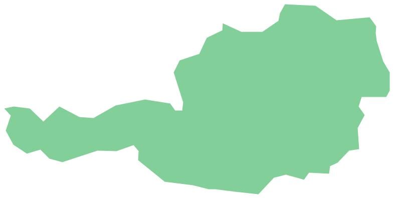 österrike vektor map