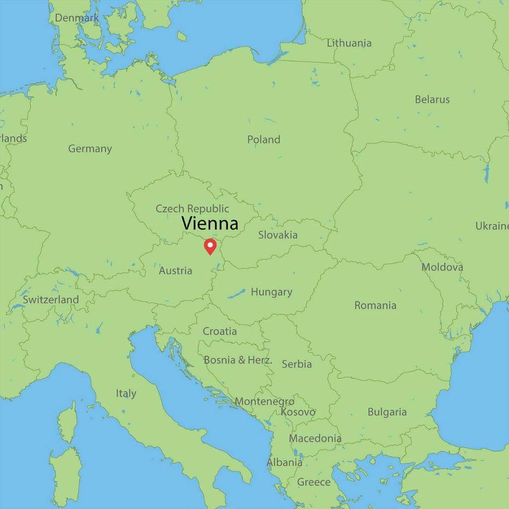 österrike land i världen karta