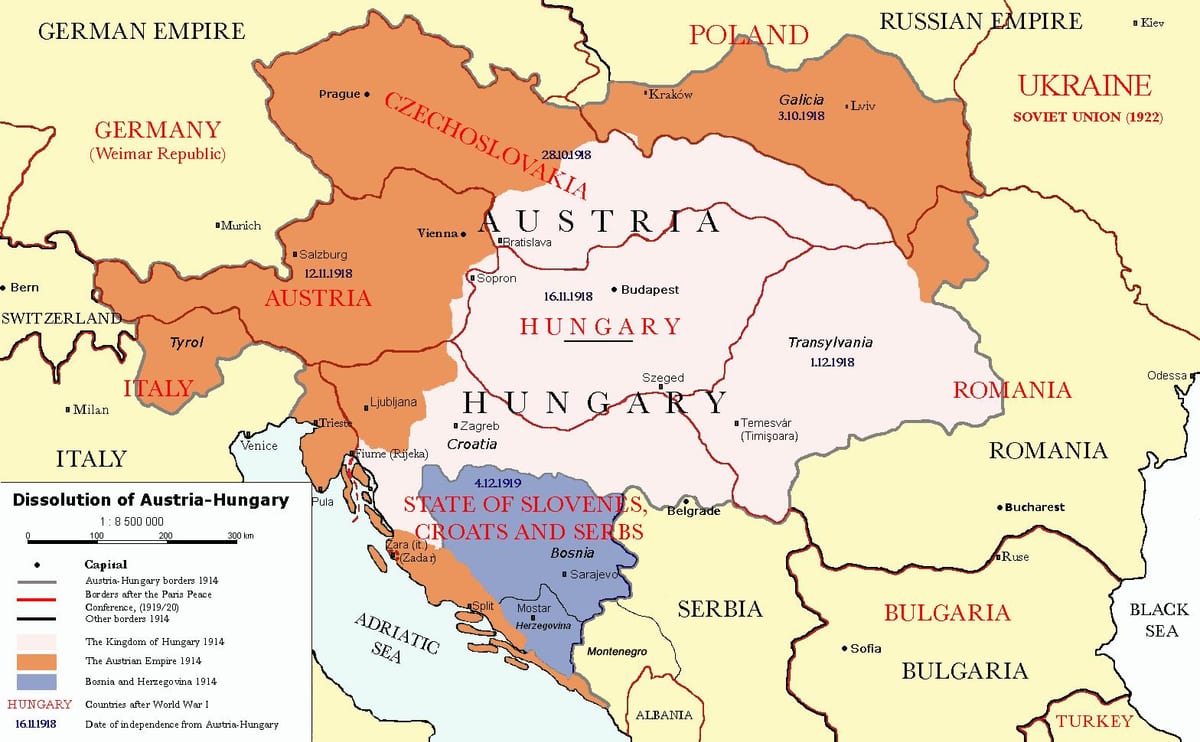 österrike ungern karta 1900