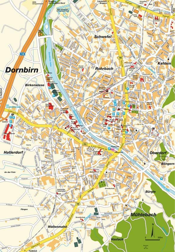 karta dornbirn, österrike