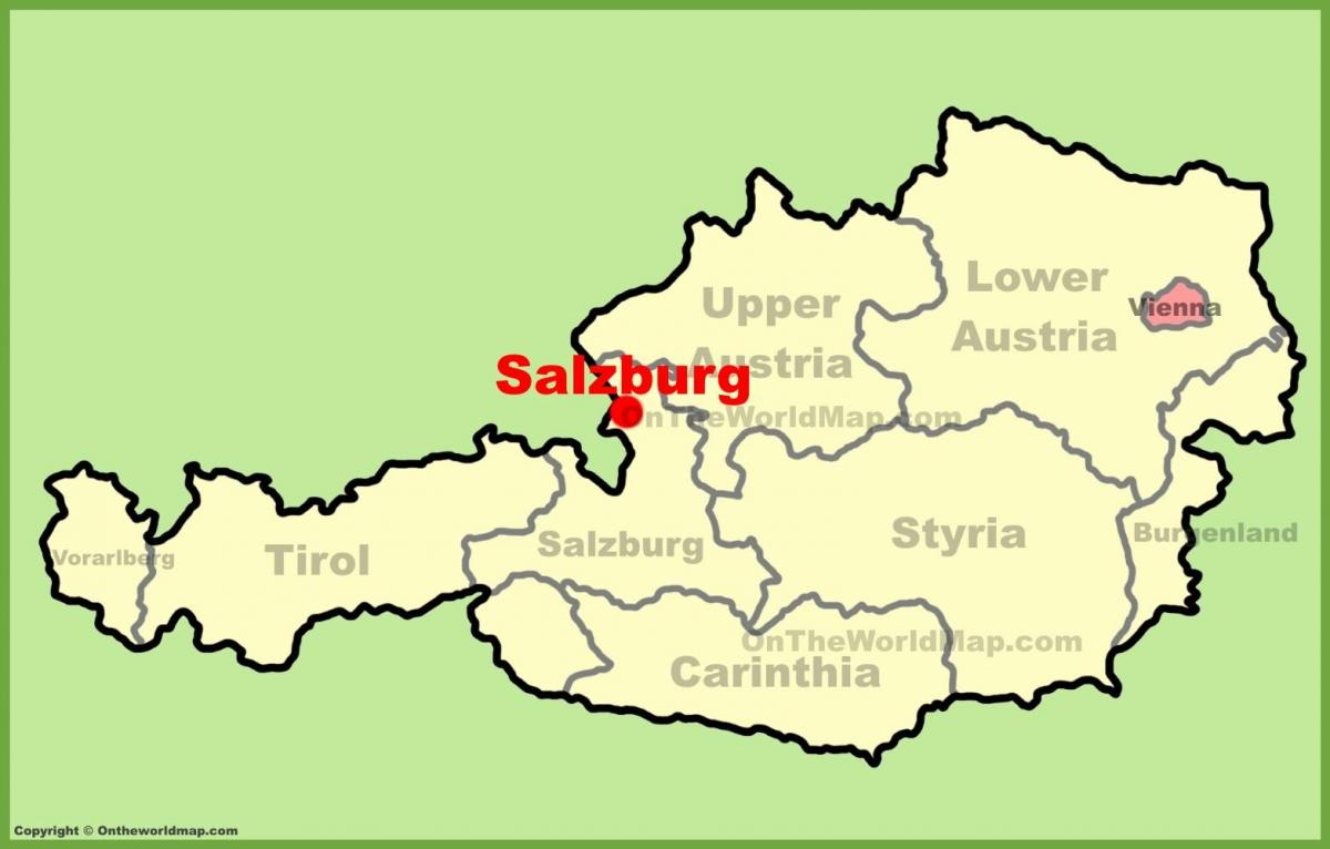 österrike salzburg karta