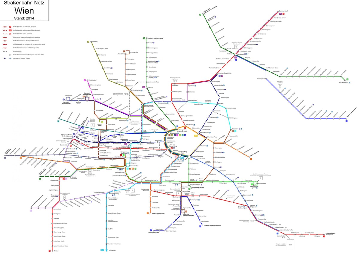 wien österrike underground karta