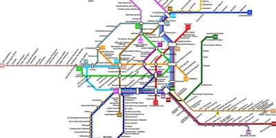 Österrike tunnelbana karta