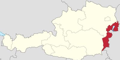 Karta över burgenland österrike