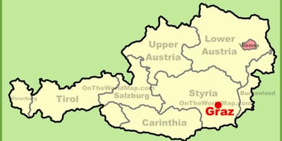 Karta över graz österrike