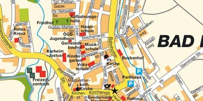 Karta över hallen österrike