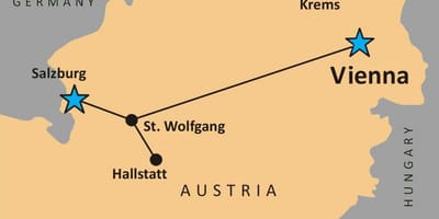 Karta över hallstatt österrike 