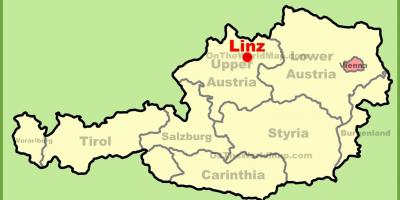 Karta över linz österrike