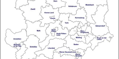 Karta över mödling österrike