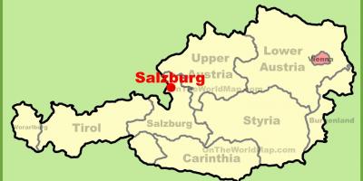 karta över salzburg Turist karta, salzburg, österrike   Karta av turist karta 