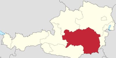 Karta steiermark i österrike