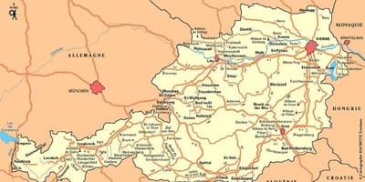 Karta över wien österrike