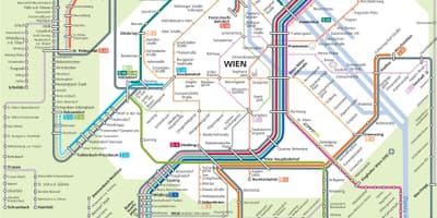 Tågstationer i wien österrike karta