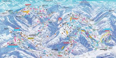 Österrike ski karta